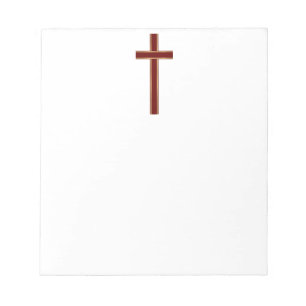 Christian cross notepad