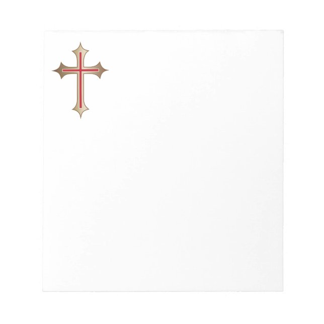 Christian cross notepad (Front)