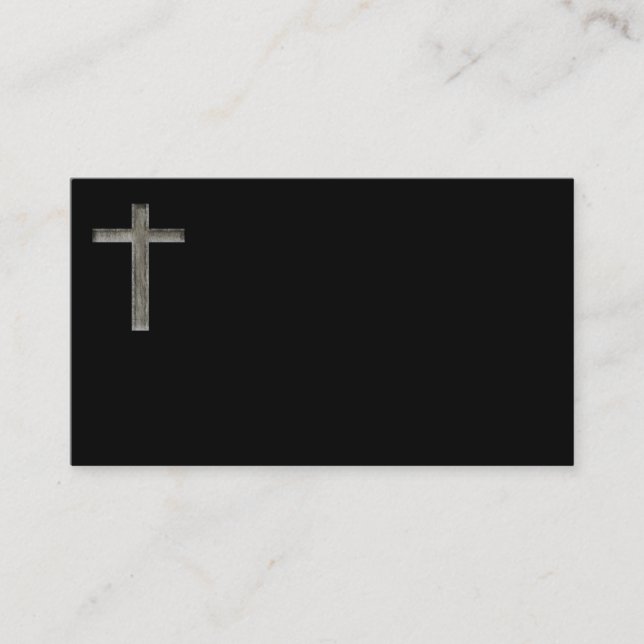 Christian Cross Pastor Minisiter Business Cards (Front)