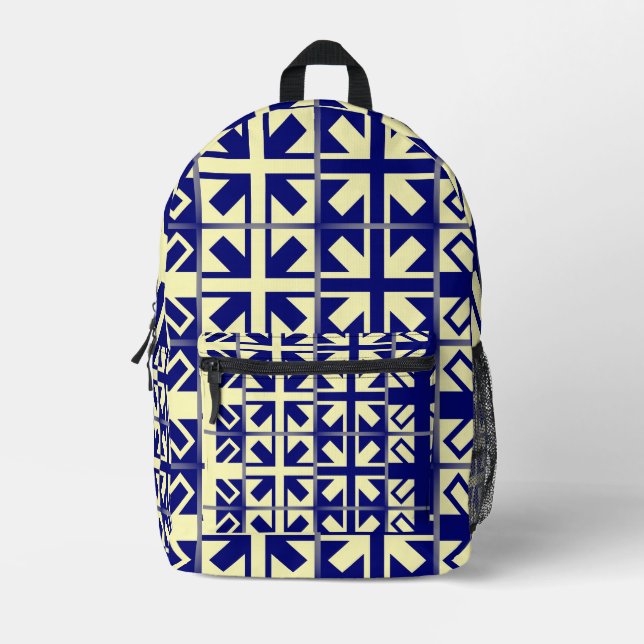 Christian Cross Pattern 2 Printed Backpack (Front)
