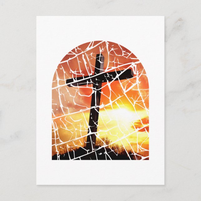 Christian Cross Postcard (Front)
