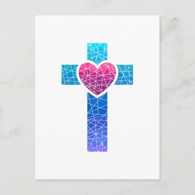 Christian Cross Postcard (Front)