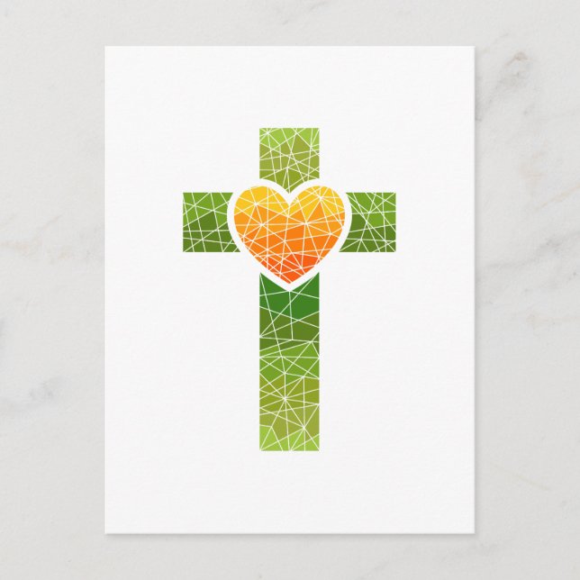 Christian Cross Postcard (Front)