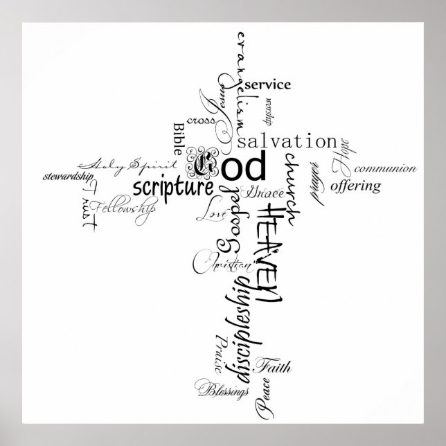 Christian cross poster (Front)