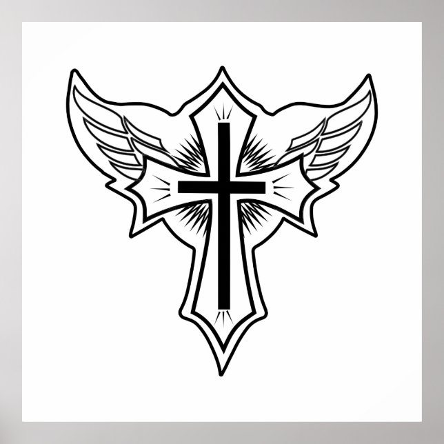 Christian cross poster (Front)