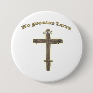Christian cross products 7.5 cm round badge