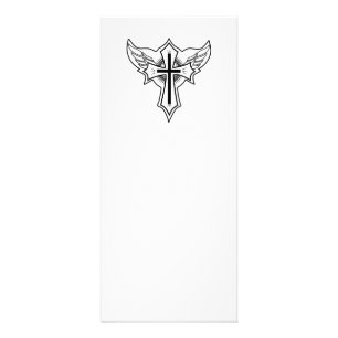 Christian cross rack card