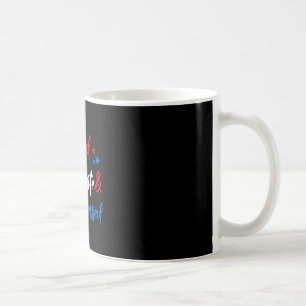 Christian Cross Red White And Blessed 4th Of July Coffee Mug