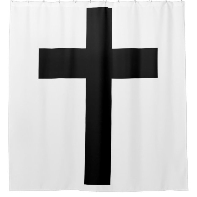 Christian Cross Shower Curtain (Front)