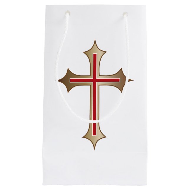 Christian cross small gift bag (Front)