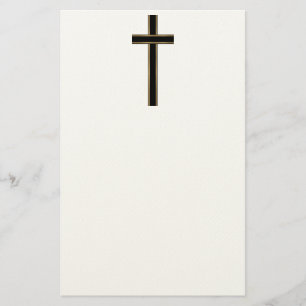 Christian cross stationery