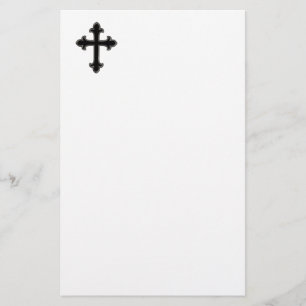 Christian cross stationery
