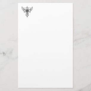 Christian cross stationery