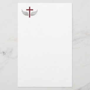 Christian cross stationery