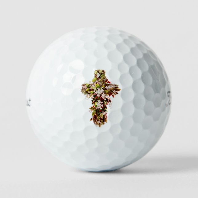 Christian Cross Symbol Faith & Fellowship  Golf Balls (Front)