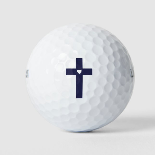 Christian Cross Symbol Faith & Fellowship  Golf Balls (Front)