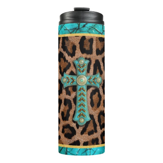 Christian Cross Thermal Tumbler (Front)