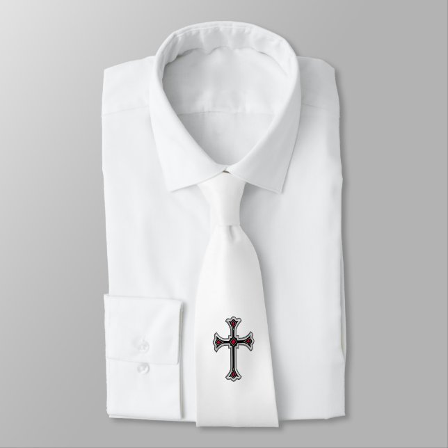 Christian cross tie (Tied)