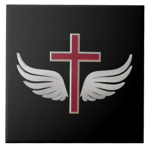 Christian cross tile