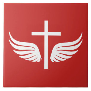 Christian cross tile