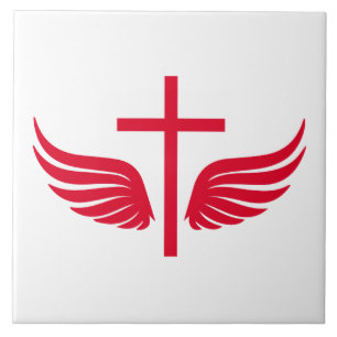 Christian cross tile