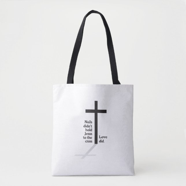 Christian cross tote bag (Front)
