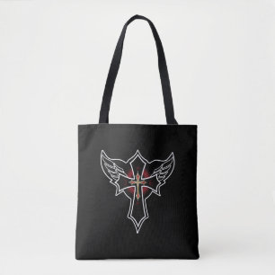 Christian cross tote bag