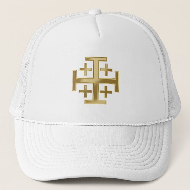 Christian cross trucker hat (Front)