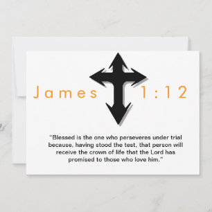 Christian Cross Verses Easter Christamas postcard