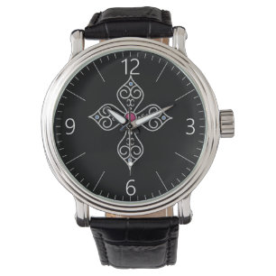 Christian cross watch