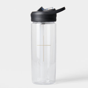 Christian cross water bottle