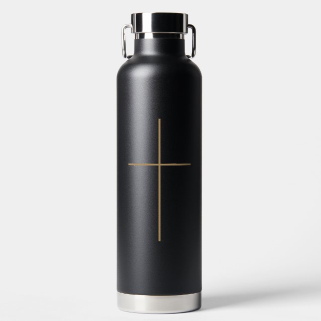 Christian cross water bottle (Front)