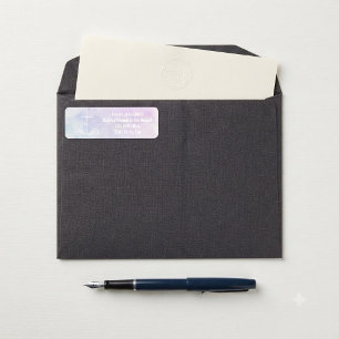 Christian Cross Watercolor Return Address Label