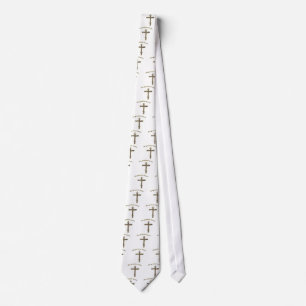 Christian Cross with Jesus Tie
