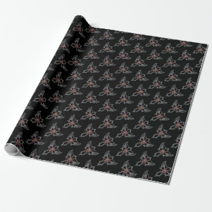 Christian cross wrapping paper
