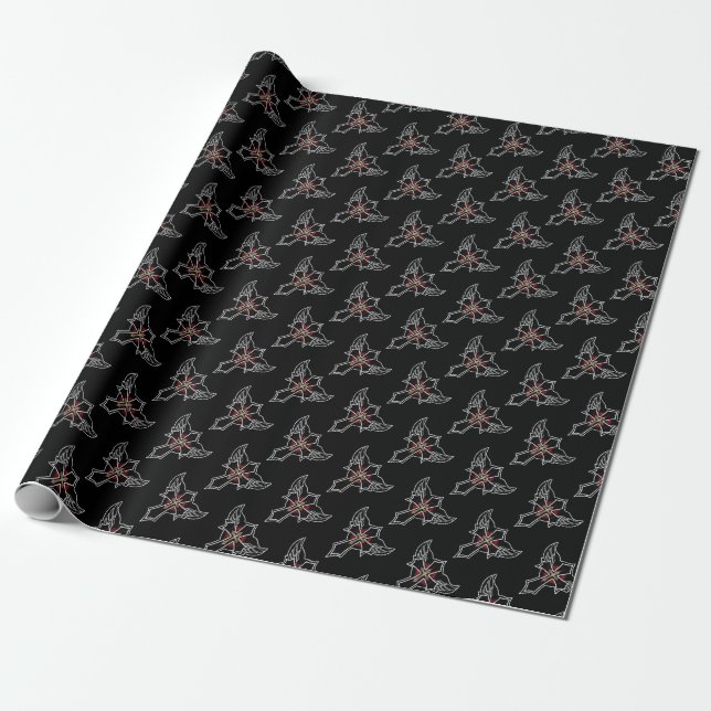 Christian cross wrapping paper (Unrolled)