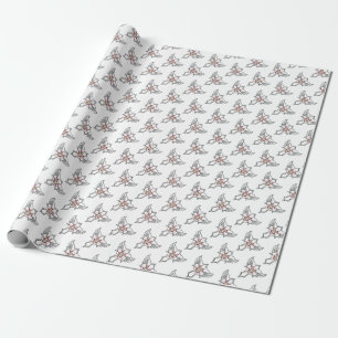 Christian cross wrapping paper