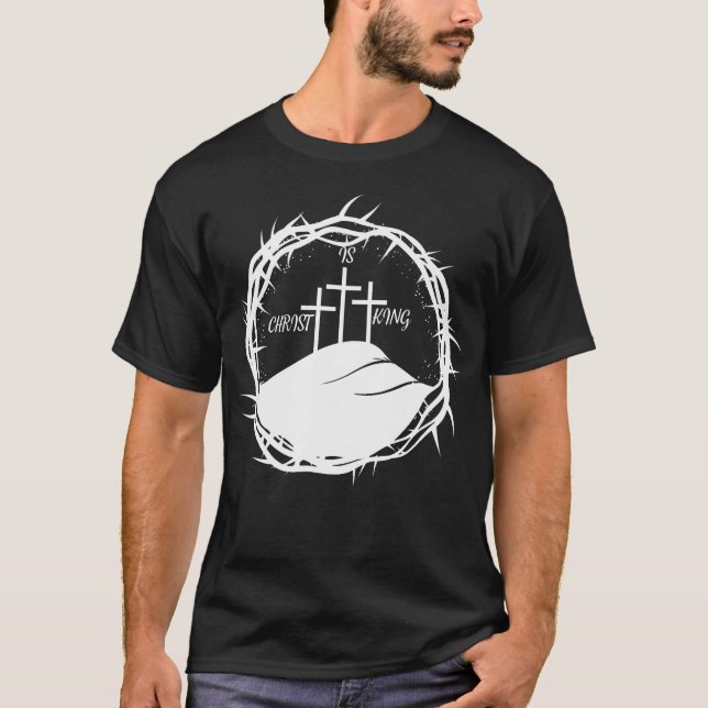 Christian Crown Of Thorns Christian Jesus - Christ T-Shirt (Front)