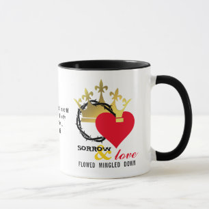 Christian Crown Thorns Heart Jesus Easter  Mug