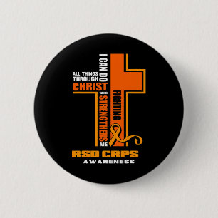 Christian CRPS Warrior Fighter RSD CRPS Awareness 6 Cm Round Badge