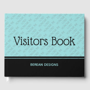 Christian Custom HONOR THE LORD Visitors Guest Book
