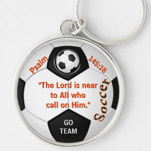 Christian Customisable Soccer Keychains YOUR TEXT