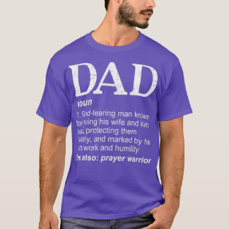 Christian Dad Definition Fathers Day DAD T-Shirt