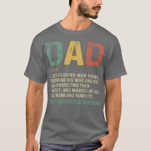 Christian Dad Definition Fathers Day DAD  T-Shirt