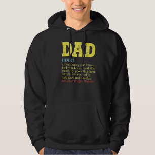 Christian Dad Definition Prayer Warrior Faithful F Hoodie