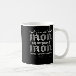 Christian Dad Iron Sharpens Iron Bible Proverbs Ve Coffee Mug