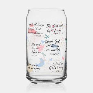 Christian Daily Reminders Bible Verses Can Glass