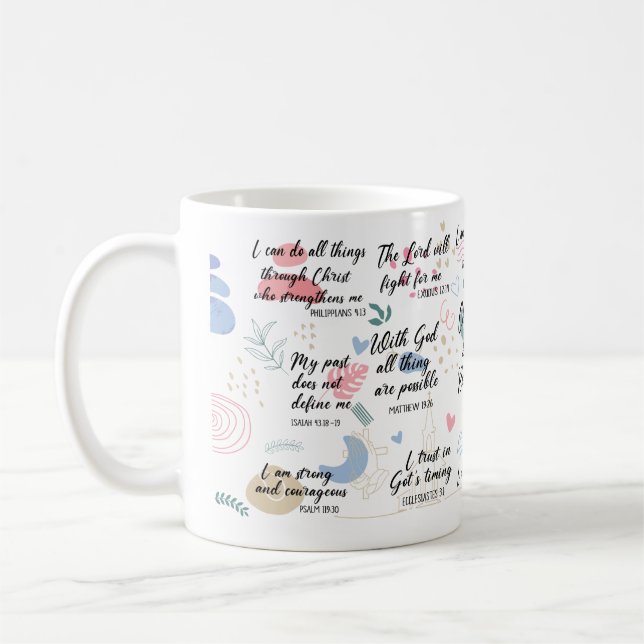 Christian Daily Reminders Coffee Mug (Left)