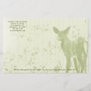 Christian Deer Pants for the Water Stationery