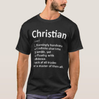 Christian Definition Personalised Name Funny Birth